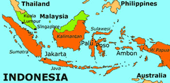 Mappa dell'Indonesia