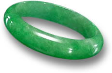 Grüner Jade-Armreif