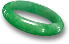 Brazalete de jade verde