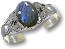 Bracciale in labradorite e argento