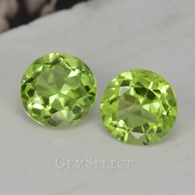 Matched Peridot Pair