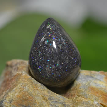 Pear-Shaped Opal in Matrix Cabochon