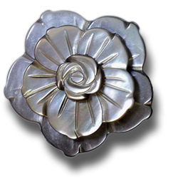 Mother of Pearl Double Brooch