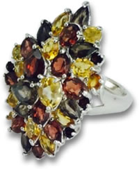 Multicolored Gemstone Ring