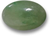 Natürlicher burmesischer Jadeit-Cabochon