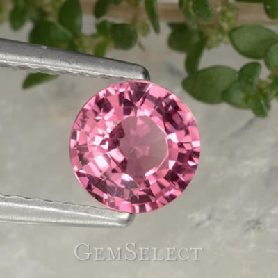 Natural, Round Pink Sapphire Gemstone