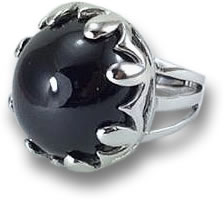 Bague Cocktail Onyx et Argent