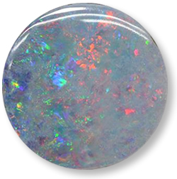 Multicolor opal doublet gemstone