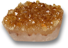 Orange Citrine Geode Gemstone