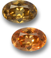 Orange Color Change Garnet Gemstone