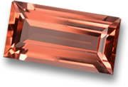 Pierre précieuse tourmaline orange-rose