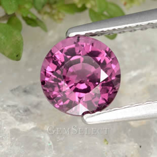 Round Rhodolite Garnet Gemstone