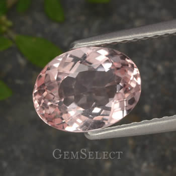 Pietra preziosa ovale di Morganite