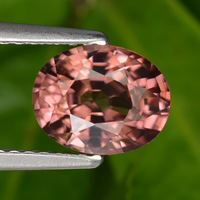 Peach-Pink Zircon Gemstone