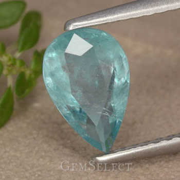 1.32-Ct, Pear-Shaped, Faceted Grandidierite Gemstone