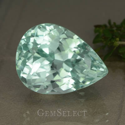 Pear-Shaped Hiddenite Gemstone