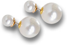 Pearl Double Stud Earrings