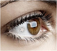 Platinum Star Eye Gem Implantat