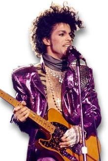 Prince Purple Rain Ncklace and Earring 