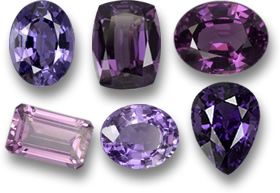 Purple Spinel Gemstones