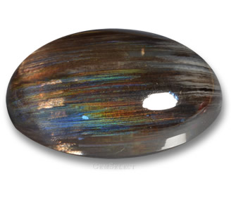 Oval Rainbow Scapolite Cabochon