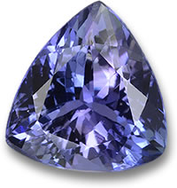 Violet-Blue Tanzanite Trillion