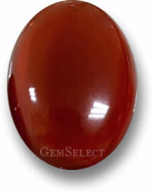 Natural red carnelian cabochon