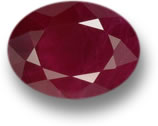 Deep-Red Oval Burma Ruby