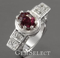 Bague Grenat Rhodolite Garnet Gemstone Rings