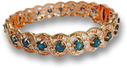 Rose Gold, Sapphire and Diamond Bracelet