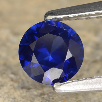 Round Blue Sapphire Gemstone