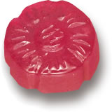 Carved Ruby Flower Gem