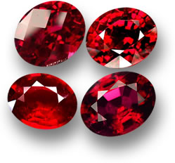 Loose Red Spinel Gems