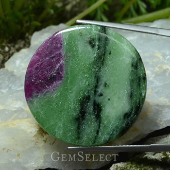 Ruby-Zoisite Cabochon