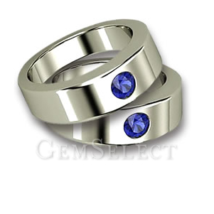Blue Sapphire Wedding Bands