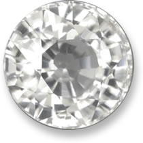 White sapphire Gemstone