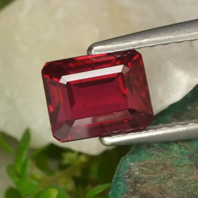 Fine, Octagonal Ruby from Mozambique