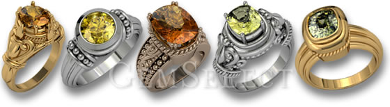 Sphene Rings by GemSelect