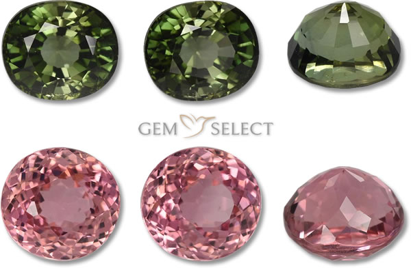 A Photo of Tourmaline Gemstones from GemSelect