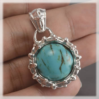 Silver Turquoise Pendant