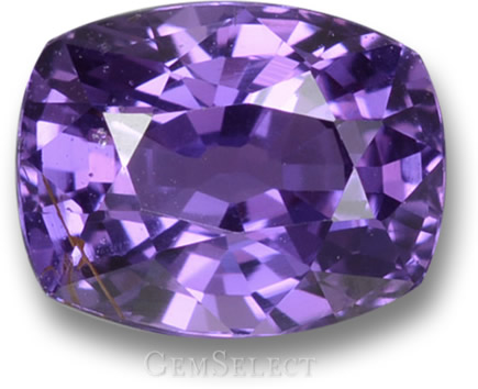 Unheated Purple Sapphire with Natural Inclusions