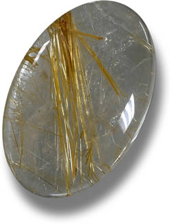 Natural Rutilated Quartz Cabochon