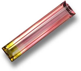Untreated Faceted Tourmaline Crystal