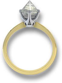 An Upside-Down Set Gemstone Ring