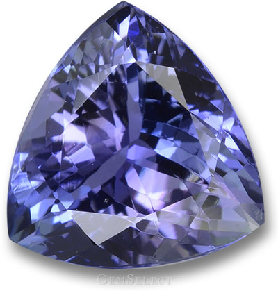 Violet-Blue Tanzanite Trillion