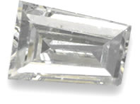 White diamond gemstone