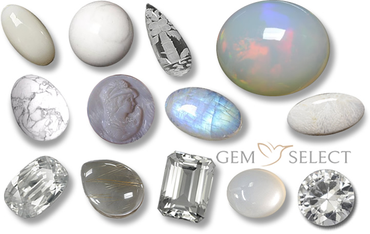 Piedras preciosas blancas de GemSelect - Imagen grande