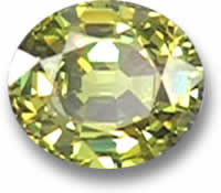 Yellow Demantoid Garnet Gemstone