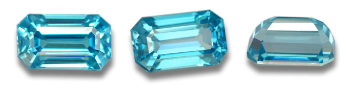 6,46 ct blauer Zirkon