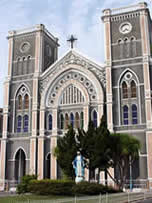 Catedral católica en Chanthaburi, Tailandia